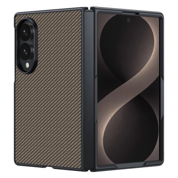 Ударостійкий чохол Carbon Fiber Texture Printing на Galaxy Fold8 5G — золотий
