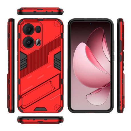 Противоударный чехол Punk Armor для OPPO Reno13 Pro 5G Global - красный