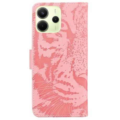 Чехол-книжка Tiger Embossing для Xiaomi Redmi Note 14 4G 164.84mm - розовый