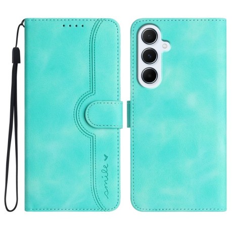 Чохол-книжка Skin Feel Heart Amile  для Samsung Galaxy A56 5G - блакитний