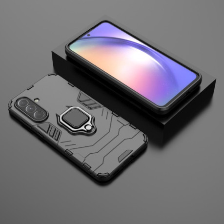 Протиударний чохол Magnetic Ring Holder для Samsung Galaxy A56 5G / A36 5G - чорний