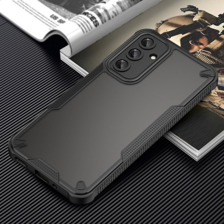 Противоударный чехол Armor Glaze PC Hybrid для Samsung Galaxy A56 5G - черный
