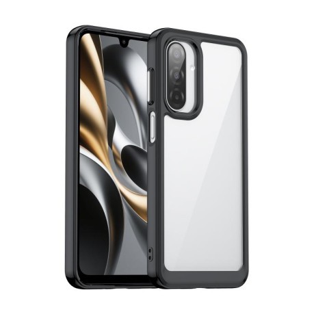 Противоударный чехол Colorful Acrylic Series для Samsung Galaxy A17 5G - черный
