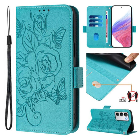 Чехол-книжка Magnetic RFID Anti-theft Leather для Realme C71 4G Global - голубой