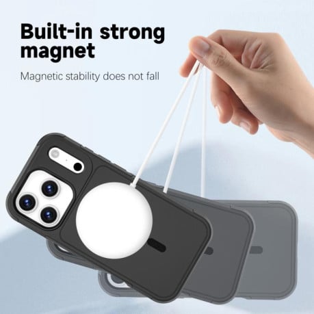 Противоударный чехол RedPepper Armor с Magsafe гибрид на iPhone 17 Pro - черный