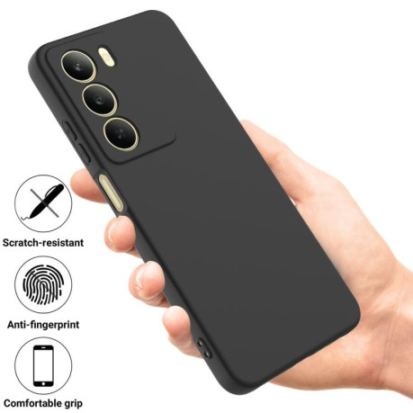 Силіконовий чохол Solid Color Liquid Silicone на Realme C75 5G / C73 5G - чорний