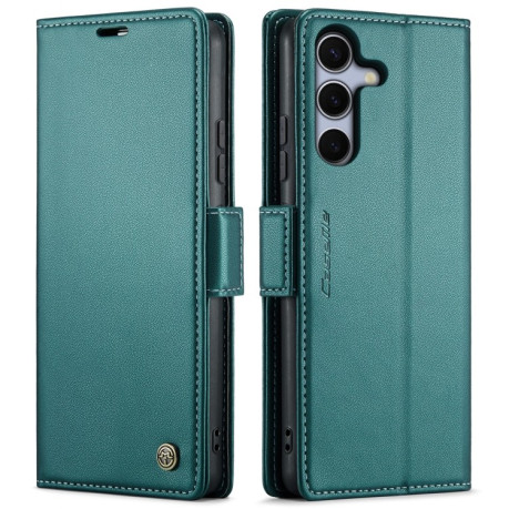 Чохол-книжка CaseMe 023 Butterfly Buckle Litchi RFID Anti-theft Leather  для Samsung Galaxy S25+ 5G - зелений
