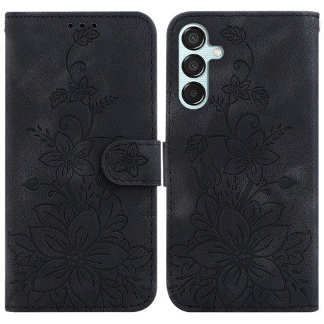 Чехол-книжка Lily Embossed Leather для Samsung Galaxy M15/F15 5G - черный