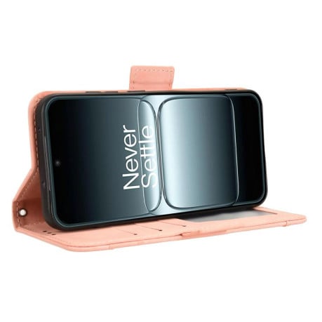 Чехол-книжка Skin Feel Calf на OnePlus 13T - розовый