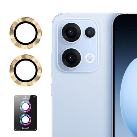 Захисне скло на камеру ENKAY Aluminium для OPPO Reno13 Global - золоте