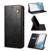 Чехол-книжка Simple Wax Crazy Horse для Samsung Galaxy A54 5G - черный