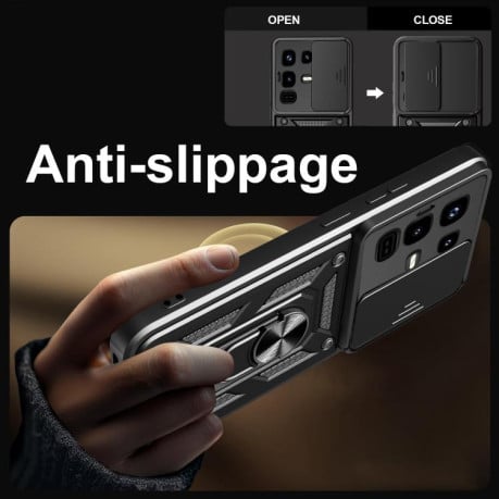 Протиударний чохол Sliding Camshield для Infinix Note 50 Pro 4G - зелений