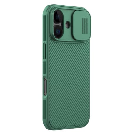 Чехол NILLKIN CamShield Pro со шторкой на камеры на iPhone 17 - зеленый