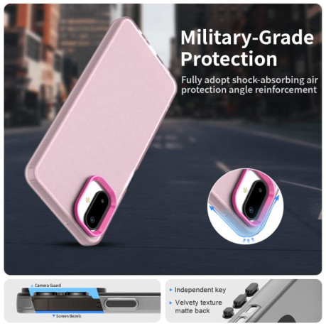 Противоударный чехол Candy Series для Samsung Galaxy F06 5G / M06 5G - красный