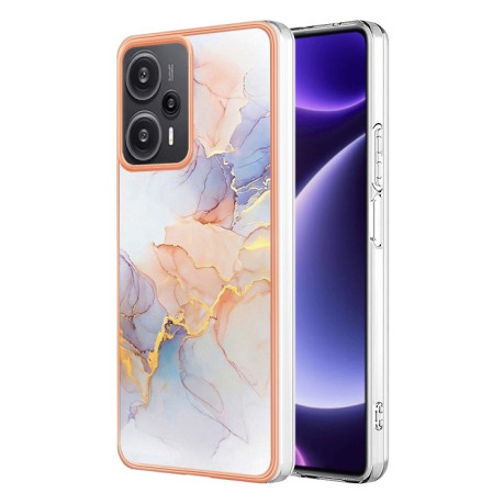Противоударный чехол Electroplating IMD для Xiaomi Redmi Note 12 Turbo/Poco F5 - Marble