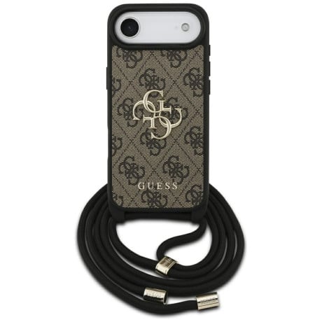 Оригинальный чехол Guess 4G Big Logo Cord Stap Crossbody на iPhone Air - Brown