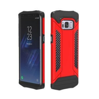 Противоударный чехол Steel Armor Combination на Samsung Galaxy S8/G950- красный
