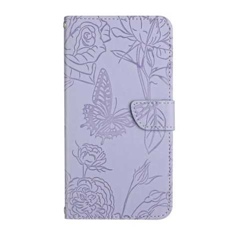 Чохол-книжка Embossed Butterfly для Xiaomi  Redmi Note 14 Pro 4G - фіолетовий