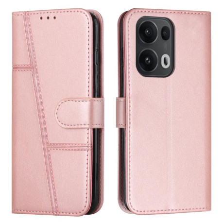 Чохол-книжка Stitching Calf Texture для OPPO Reno13 Pro 5G Global - золото