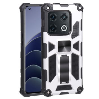 Протиударний чохол Camouflage Armor на OnePlus 10 Pro - сріблястий