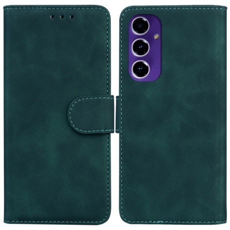 Чохол-книжка Pure Color Magnetic для Samsung Galaxy S24 FE 5G - зелений