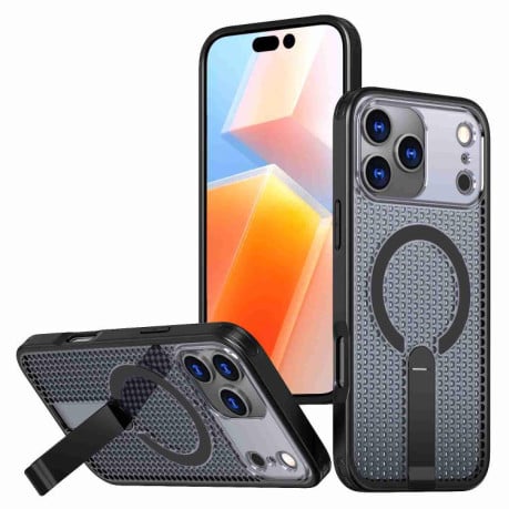 Чохол kalebol Honeycomb Cooling з MagSafe та підставкою на iPhone 17 Pro - чорний