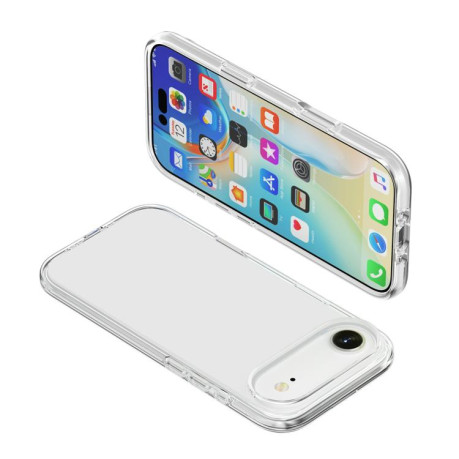 Противоударный чехол Terminator Style Glitter для iPhone 17 - прозрачный