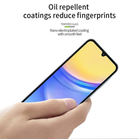 Защитное стекло PINWUYO 9H 3D Full Screen на Samsung Galaxy A16 5G - черное
