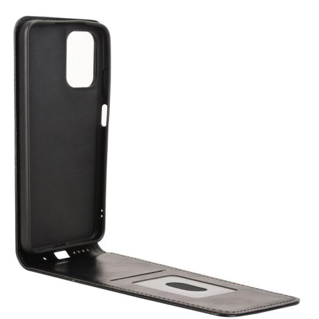 Флип-чехол Vertical Flip Leather Phone Case with Card Slot для Motorola Moto G05 - черный