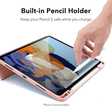 Чохол-книжка ESR Rebound Pencil Series для iPad Pro 11 2021/2020/2018 - рожеве золото