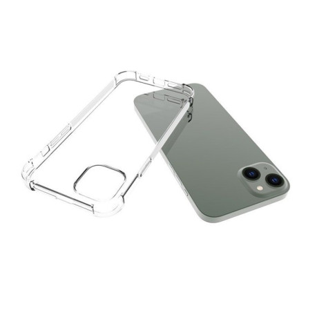 Противоударный силиконовый чехол для iPhone 14 Plus - прозрачный