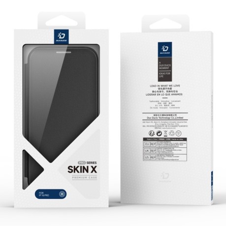 Чохол-книжка DUX Skin X Pro Series Magsafe на iPhone 16 Pro - чорний