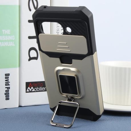 Противоударный чехол Armor Camera Shield для Google Pixel 9a - золотой