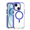 Чохол Dual-color MagSafe TPU Hybrid для iPhone 15 – синій