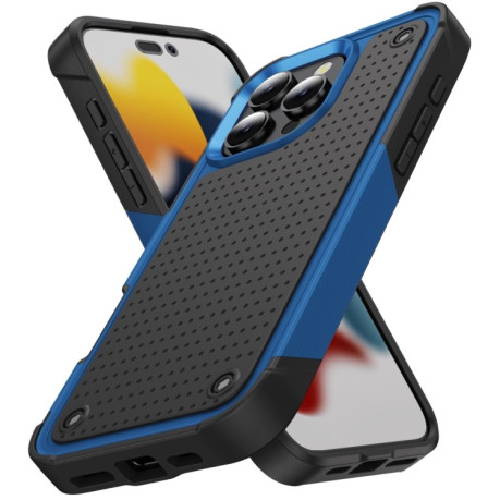 Протиударний чохол PC + TPU Shockproof Protective для iPhone 16 Pro - Blue+Black