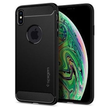 Оригинальный чехол Spigen Rugged Armor для iPhone XS Max black (065CS25125)