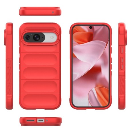 Силиконовый чехол Magic Flannel для Google Pixel 9 Pro - красный
