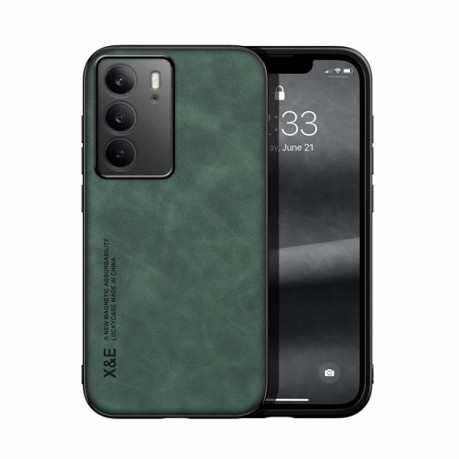 Протиударний чохол Skin Feel Magnetic для Realme C75 4G - зелений
