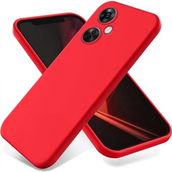 Силіконовий чохол Solid Color Liquid Silicone на OnePlus Nord N30 - червоний