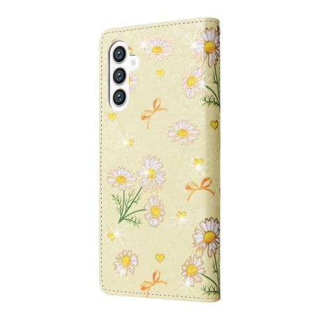 Чехол-книжка Bronzing Painting RFID для Samsung Galaxy S24+ 5G - Daisy