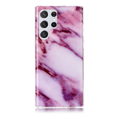 Чохол Marble Pattern Soft Samsung Galaxy S22 Ultra 5G - фіолетовий