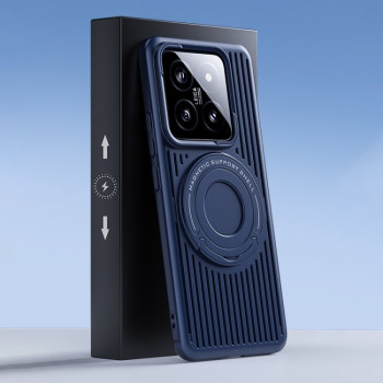 Протиударний чохол Cooling MagSafe Magnetic для Xiaomi 14 Pro - синій