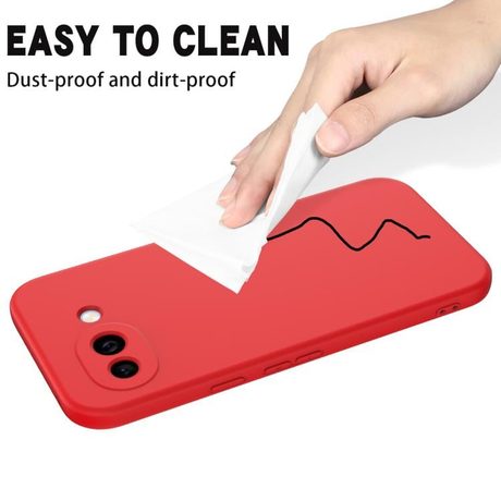 Силиконовый чехол Solid Color Liquid Silicone на Google Pixel 10a — красный