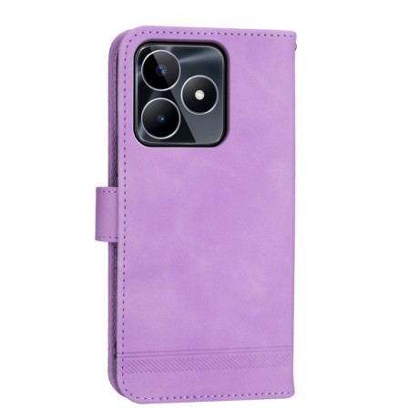 Чехол-книжка Dierfeng Dream Line для Realme C53/C51 - фиолетовый
