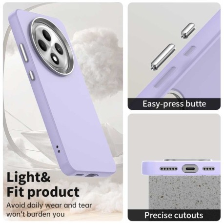Противоударный чехол Colorful Acrylic Series для OPPO Reno12 F/12FS - фиолетовый