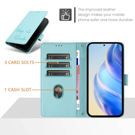 Чехол-книжка Embossing Stripe RFID для Realme GT 7 Pro 5G Global - зеленый