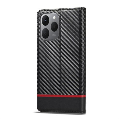 Чехол-книжка LC.IMEEKE Carbon Fiber на Xiaomi 15T 5G - Black