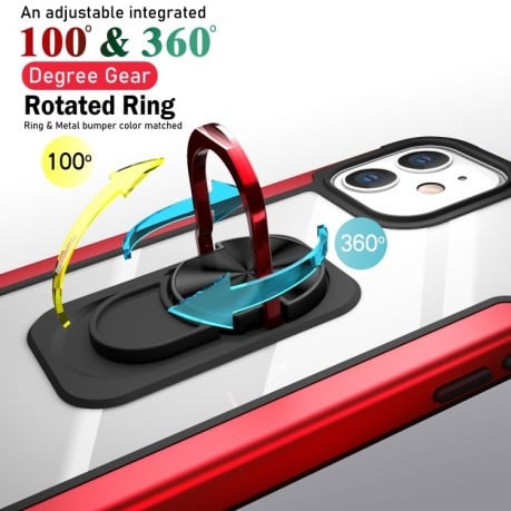 Противоударный чехол R-JUST with Ring Holder на iPhone 12 / 12 Pro - зеленый