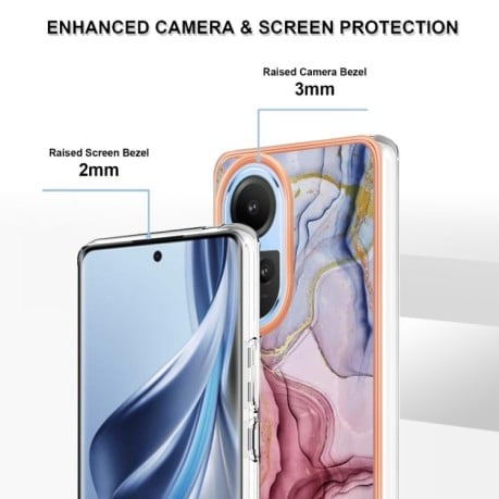 Противоударный чехол Electroplating IMD для OPPO Reno10 5G Global