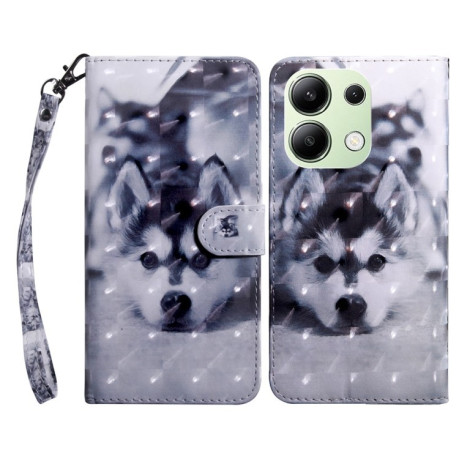 Чохол-книжка 3D Painting для Xiaomi Redmi Note 13 4G - Husky
